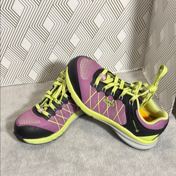 Keen Utility Vista Energy shoes women’s size 8W Purple and green Shoes 8 wide - Picture 1 of 13
